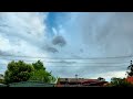 Timelapse of a storm and rain